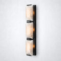Ellington Alabaster Triple Sconce - Matte Black - Wall Sconce