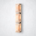 Ellington Alabaster Triple Sconce - Polished Nickel - Wall Sconce