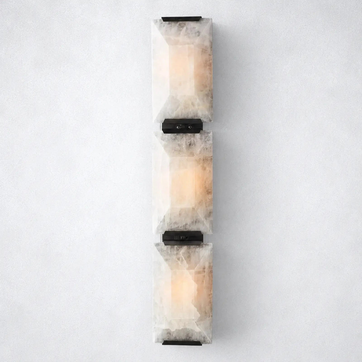 Ellington Alabaster Triple Sconce - Wall Sconce