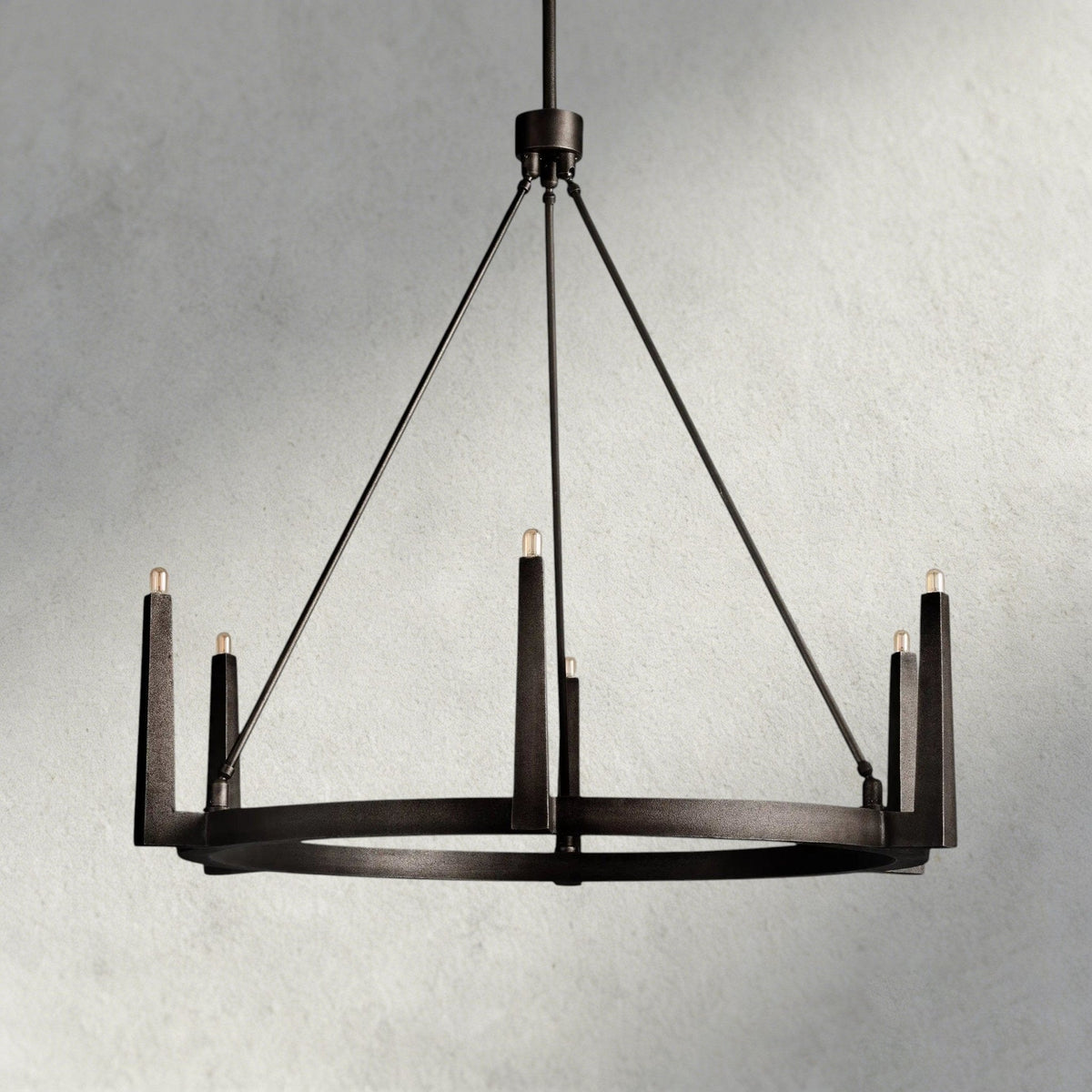 Emmet Round Chandelier 42", 54" - lampmodern