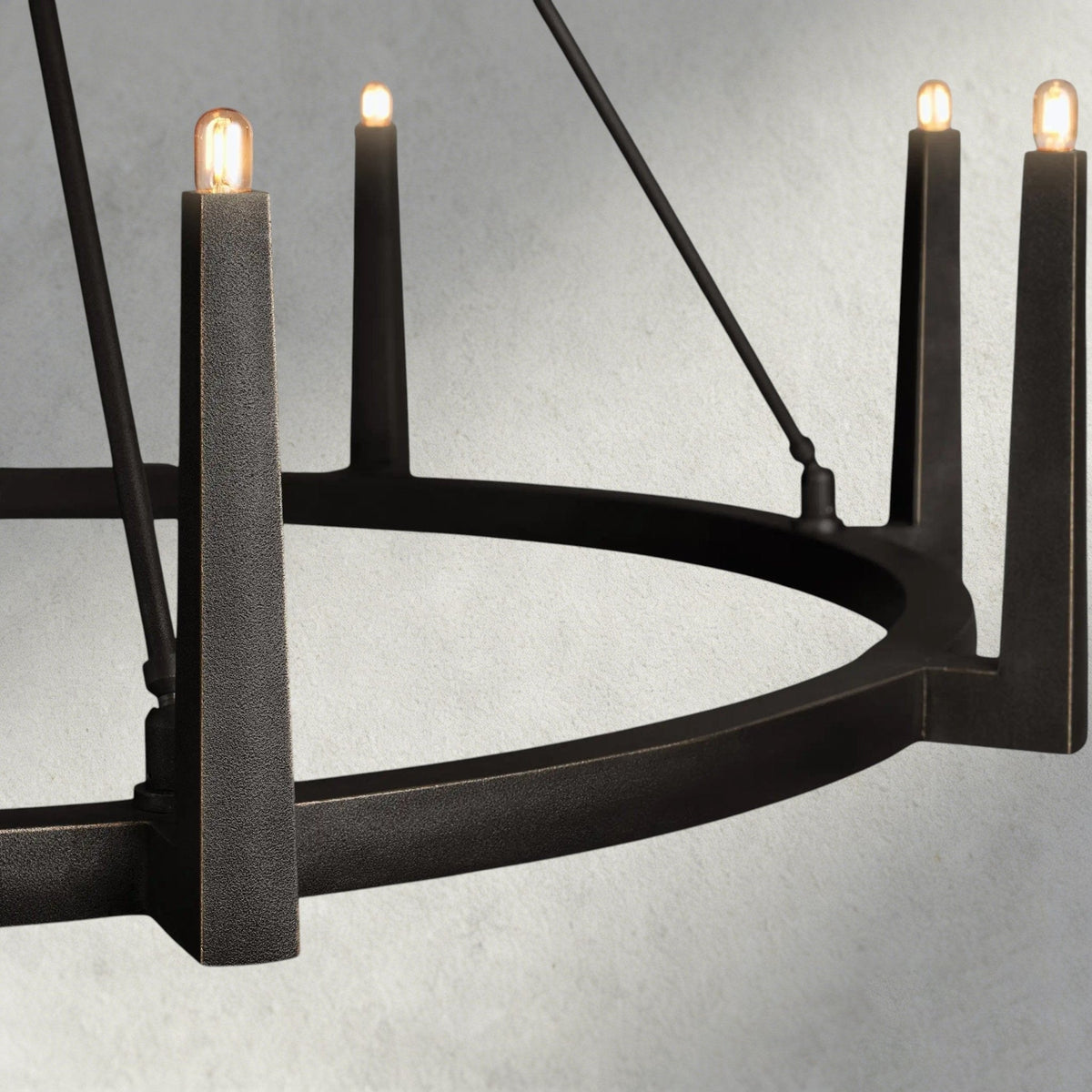 Emmet Round Chandelier 42", 54" - lampmodern