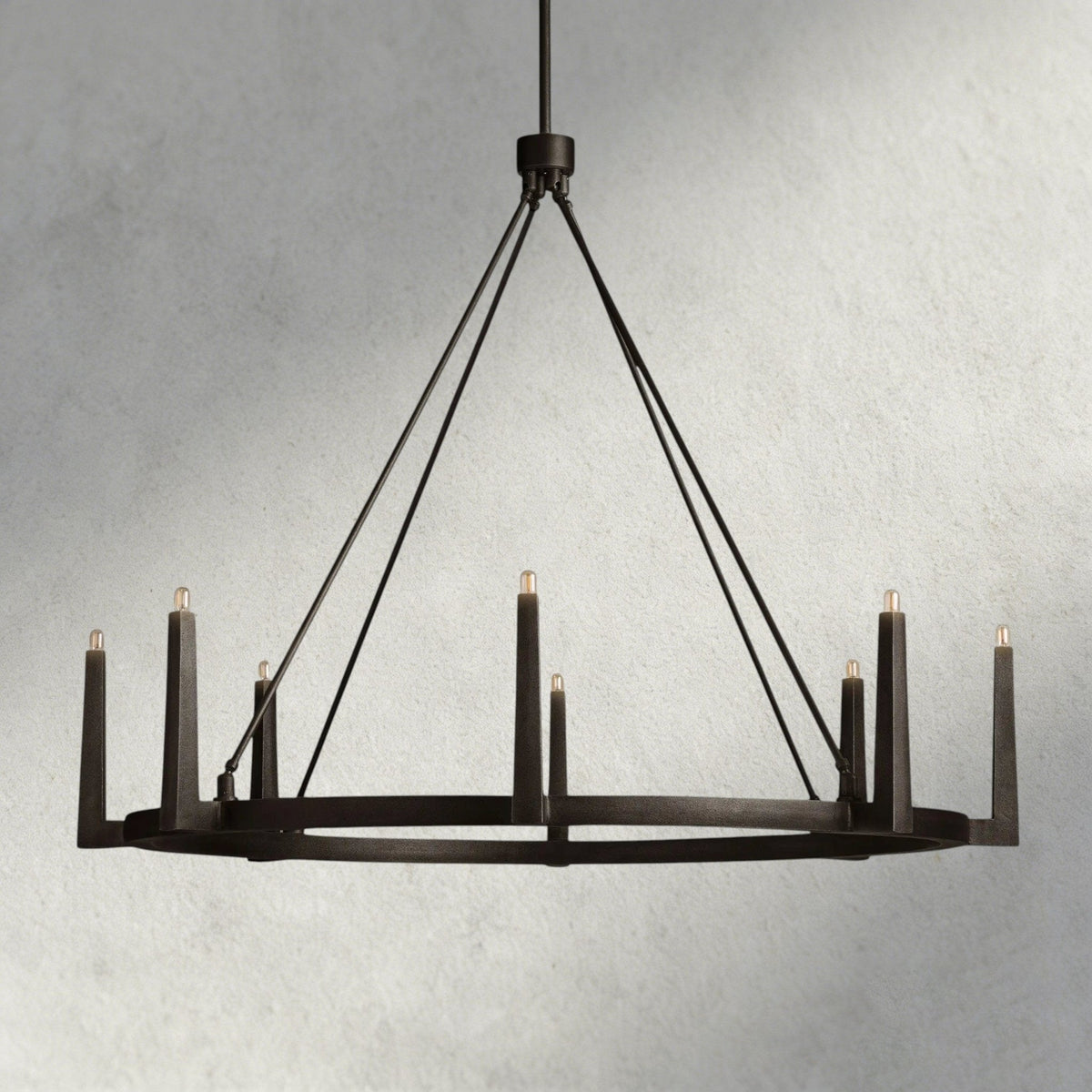 Emmet Round Chandelier 42", 54" - lampmodern