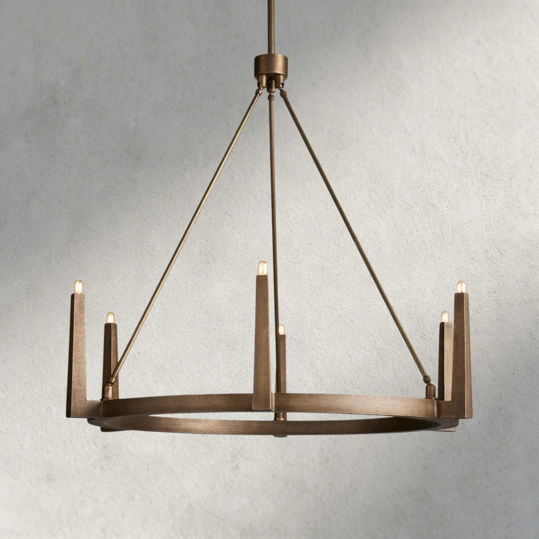 Emmet Round Chandelier 42", 54" - lampmodern