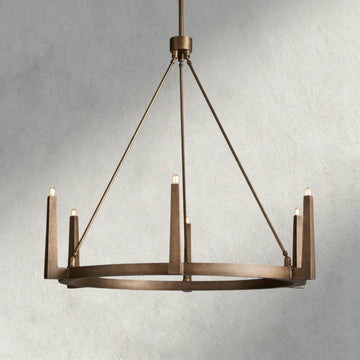 Emmet Round Chandelier 42", 54" - lampmodern
