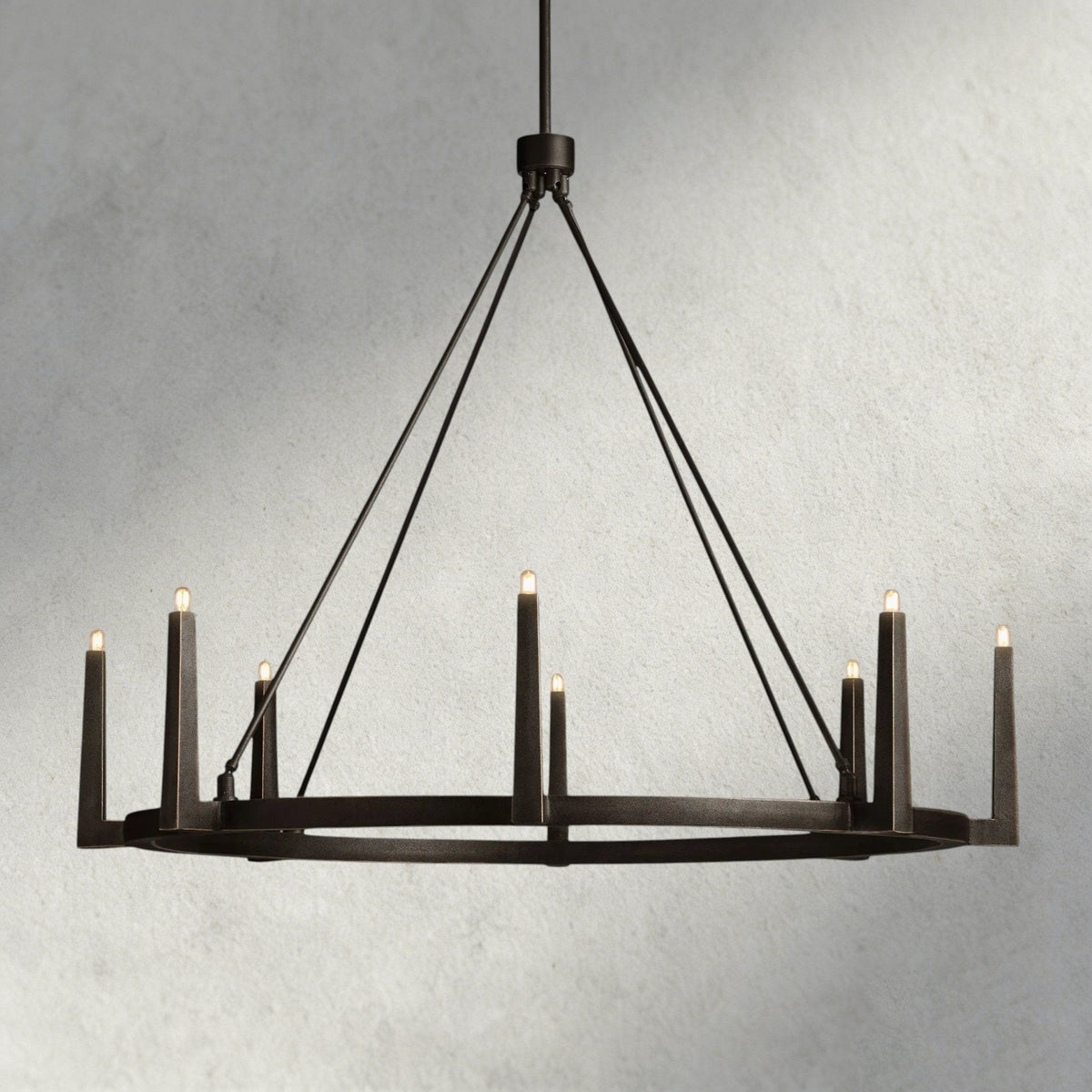 Emmet Round Chandelier 42", 54" - lampmodern