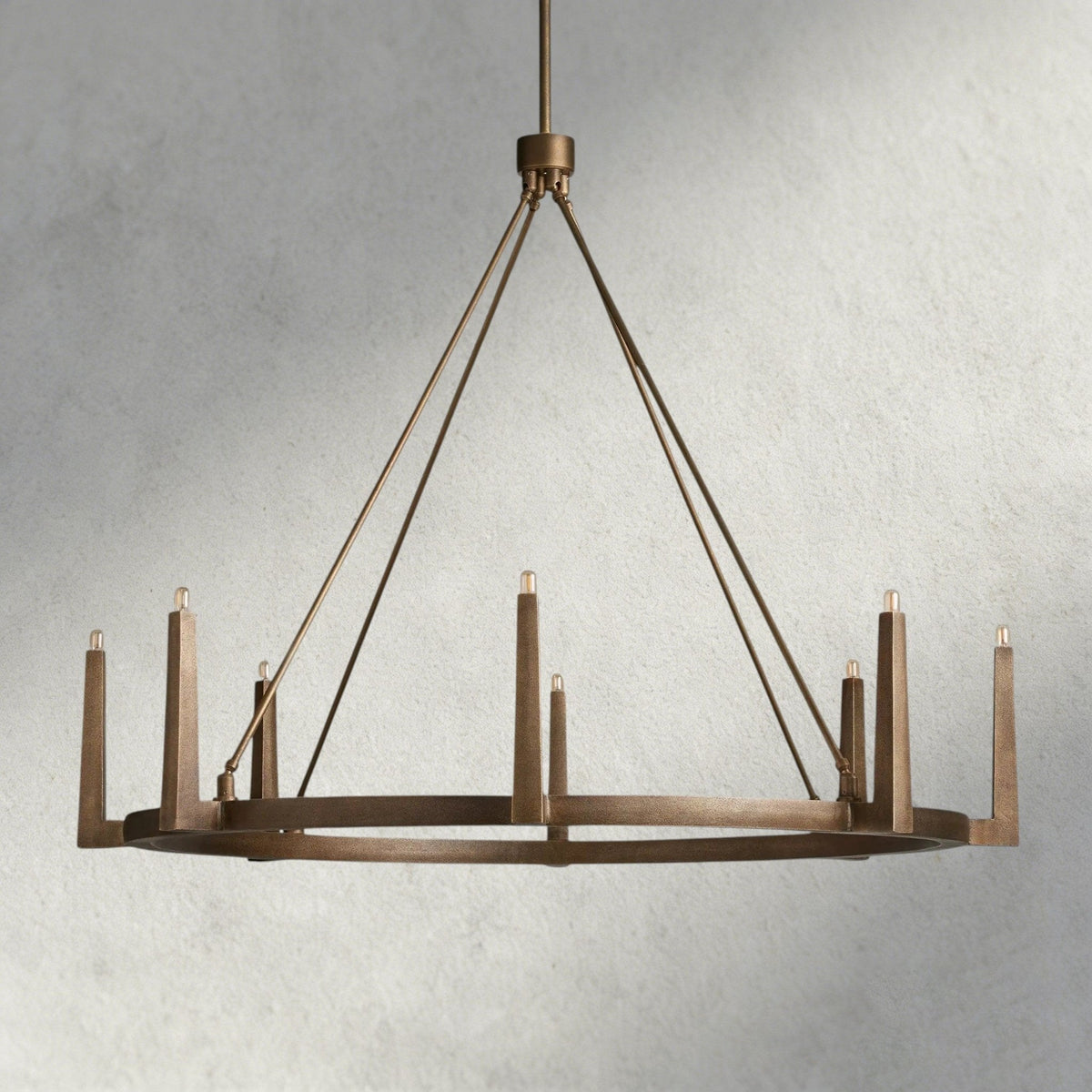 Emmet Round Chandelier 42", 54" - lampmodern
