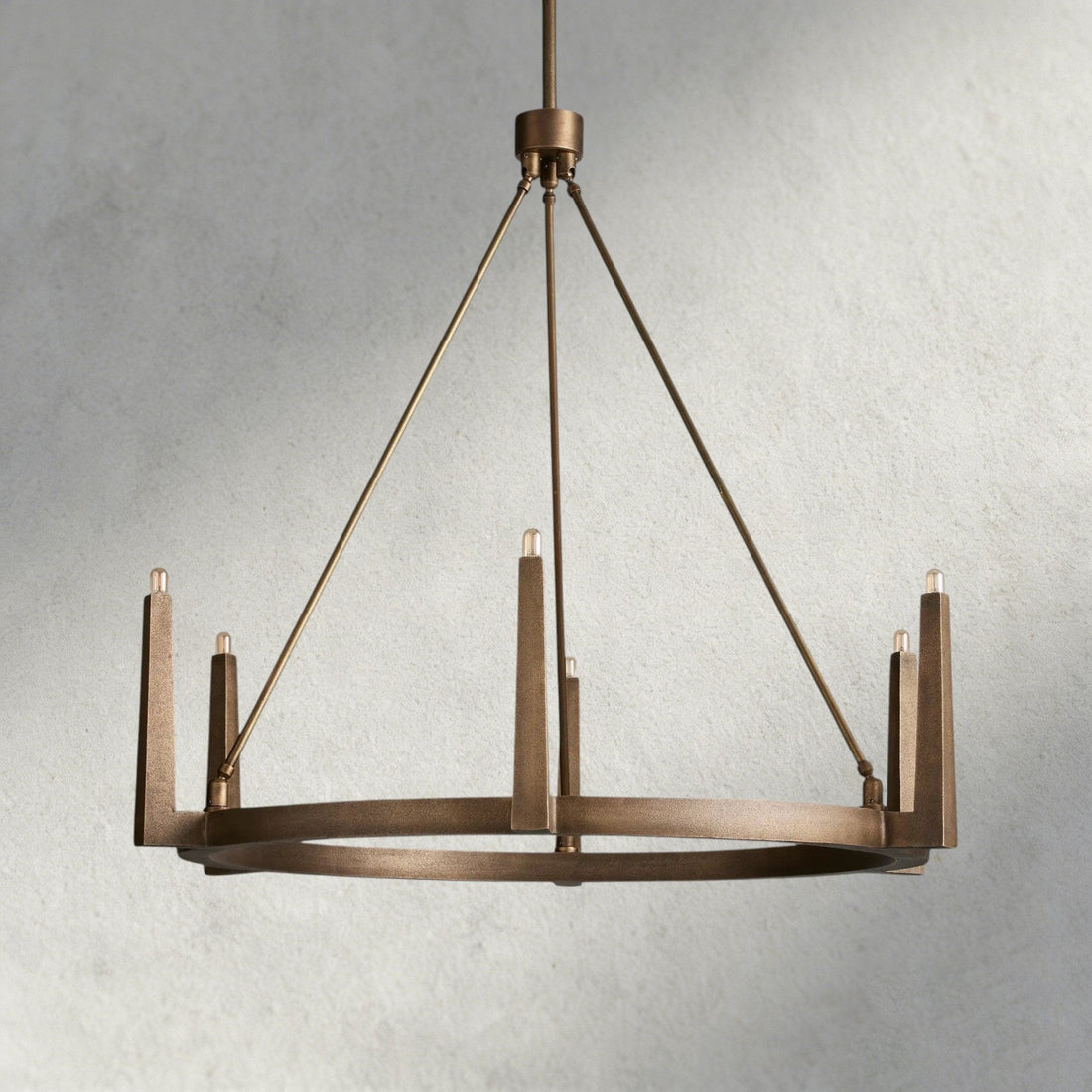 Emmet Round Chandelier 42", 54" - lampmodern