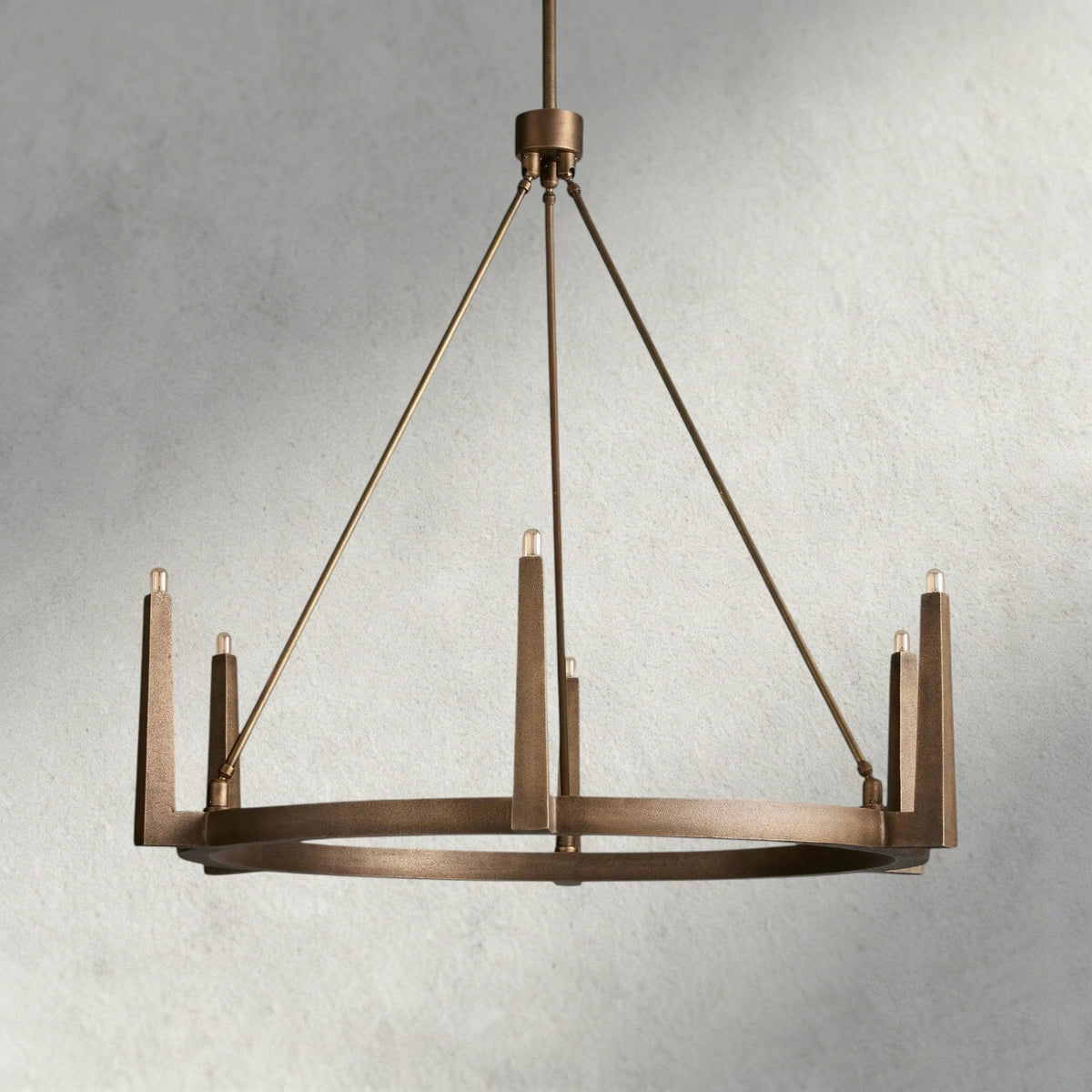 Emmet Round Chandelier 42", 54" - lampmodern