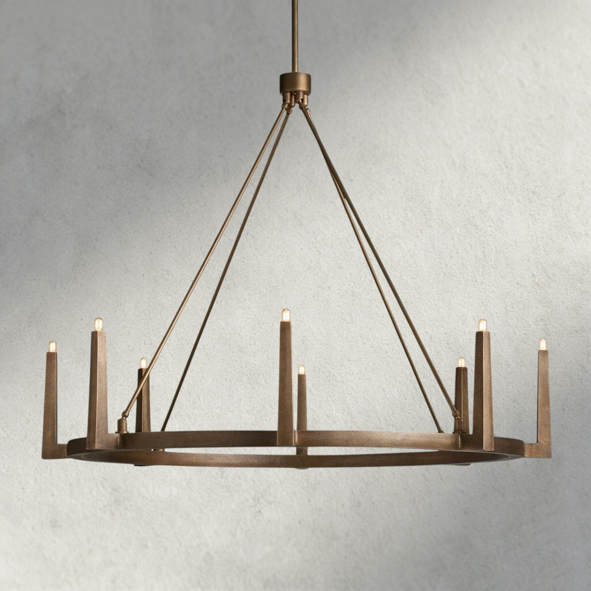 Emmet Round Chandelier 42", 54" - lampmodern