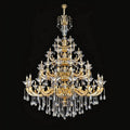 Eternal Baroque Revival Chandelier Series with Diamond - Inspired Crystal - Studded Light Arms - 48 Lights/D77.17