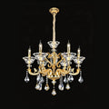 Eternal Baroque Revival Chandelier Series with Diamond - Inspired Crystal - Studded Light Arms - 6 Lights/D28.35