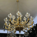 Eternal Baroque Revival Chandelier Series with Diamond - Inspired Crystal - Studded Light Arms - 48 Lights/D77.17