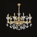 Eternal Baroque Revival Chandelier Series with Diamond - Inspired Crystal - Studded Light Arms - 10 Lights/D42.52