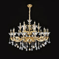 Eternal Baroque Revival Chandelier Series with Diamond - Inspired Crystal - Studded Light Arms - 18 Lights/D48.43