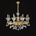 Eternal Baroque Revival Chandelier Series with Diamond - Inspired Crystal - Studded Light Arms - 8 Lights/D35.04