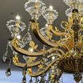 Eternal Baroque Revival Chandelier Series with Diamond - Inspired Crystal - Studded Light Arms - 48 Lights/D77.17