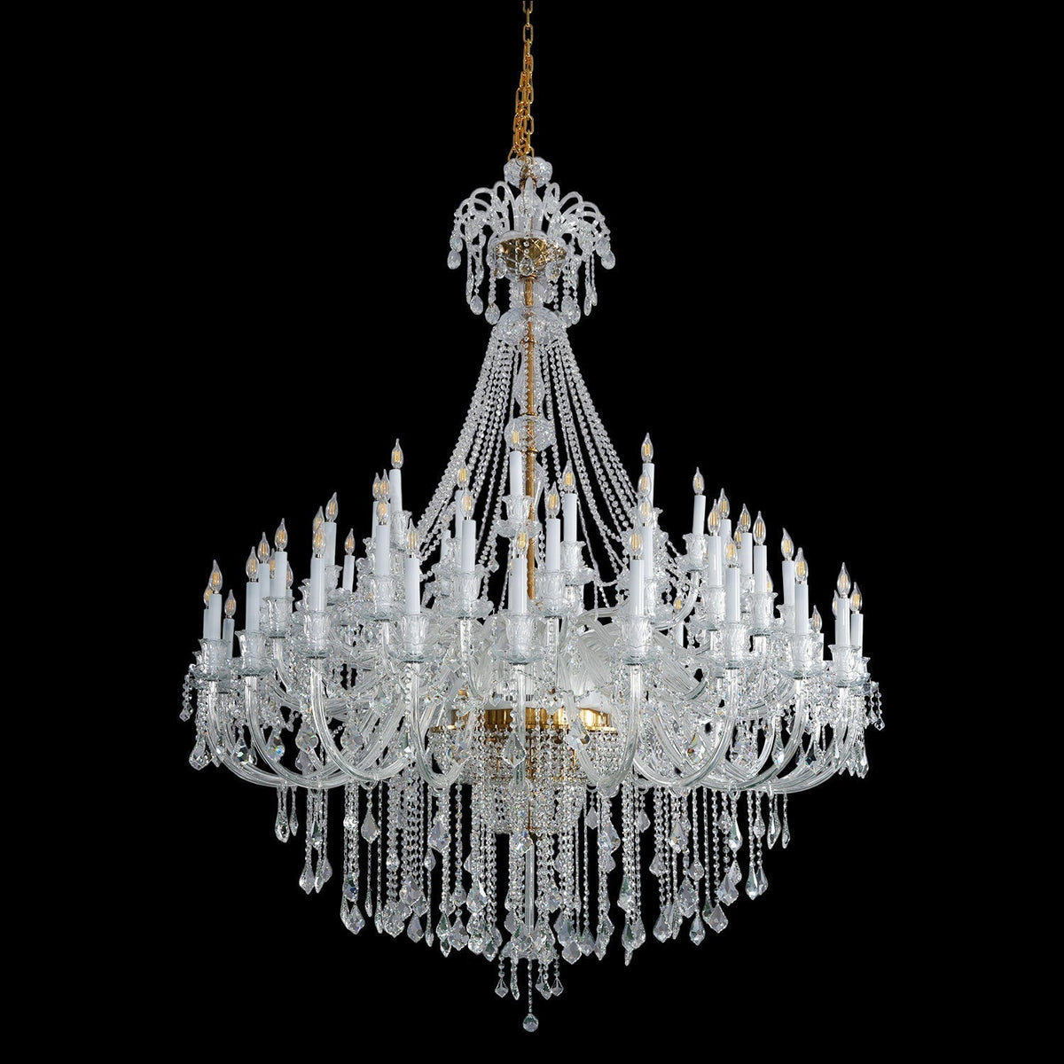 Extra Large Classic Traditional Crystal Chandelier 60/72/90 Lights for Hotel, Showroom, Foyer , Wedding Hall,Coffee Shop - lampmodern