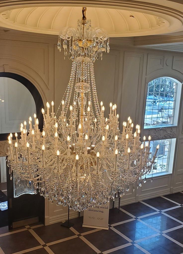 Extra Large Classic Traditional Crystal Chandelier 60/72/90 Lights for Hotel, Showroom, Foyer , Wedding Hall,Coffee Shop - lampmodern