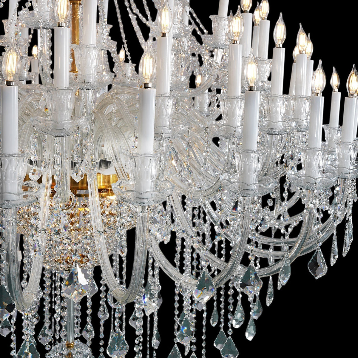 Extra Large Classic Traditional Crystal Chandelier 60/72/90 Lights for Hotel, Showroom, Foyer , Wedding Hall,Coffee Shop - lampmodern