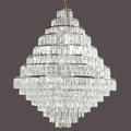 Extra Large Decorative Crystal Chandelier Foyer Hall Ceiling Light Fixture For Staircase In Gold/ Chrome - lampmodern