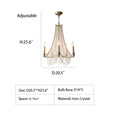Extra Large European Crystal Beaded Chandelier Candle Light for Stairs / Duplex / Villa - lampmodern