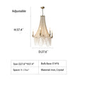 Extra Large European Crystal Beaded Chandelier Candle Light for Stairs / Duplex / Villa - lampmodern