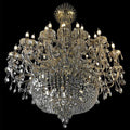 Extra Large European - style Multi - layers Candle Luxury Crystal Chandelier Gold Art Foyer/Staircase Decorative Light Fixture - lampmodern