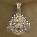 Extra Large European - style Multi - layers Candle Luxury Crystal Chandelier Gold Art Foyer/Staircase Decorative Light Fixture - lampmodern