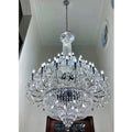 Extra Large European - style Multi - layers Candle Luxury Crystal Chandelier Gold Art Foyer/Staircase Decorative Light Fixture - lampmodern