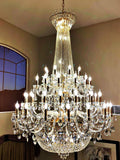 Extra Large European - style Multi - layers Candle Luxury Crystal Chandelier Gold Art Foyer/Staircase Decorative Light Fixture - lampmodern