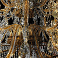 Extra Large European - style Multi - layers Candle Luxury Crystal Chandelier Gold Art Foyer/Staircase Decorative Light Fixture - lampmodern