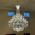 Extra Large European - style Multi - layers Candle Luxury Crystal Chandelier Gold Art Foyer/Staircase Decorative Light Fixture - lampmodern
