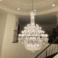 Extra Large European - style Multi - layers Candle Luxury Crystal Chandelier Gold Art Foyer/Staircase Decorative Light Fixture - lampmodern
