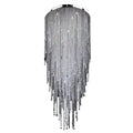 Extra Large Flush Mount Crystal Tassel Pendant Chandelier for Living Room/High - Ceiling Room/Foyer - lampmodern