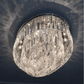 Extra Large Flush Mount Multi - tier Crystal Chandelier Modern Luxury Light Fixture For Living Room/Dining Room/Bedroom - lampmodern