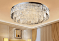 Extra Large Flush Mount Multi - tier Crystal Chandelier Modern Luxury Light Fixture For Living Room/Dining Room/Bedroom - lampmodern
