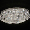 Extra Large Flush Mount Multi - tier Crystal Chandelier Modern Luxury Light Fixture For Living Room/Dining Room/Bedroom - lampmodern