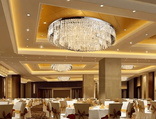 Extra Large Flush Mount Multi - tier Crystal Chandelier Modern Luxury Light Fixture For Living Room/Dining Room/Bedroom - lampmodern
