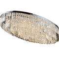 Extra Large Flush Mount Multi - tier Crystal Chandelier Modern Luxury Light Fixture For Living Room/Dining Room/Bedroom - lampmodern