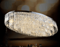 Extra Large Flush Mount Multi - tier Crystal Chandelier Modern Luxury Light Fixture For Living Room/Dining Room/Bedroom - lampmodern