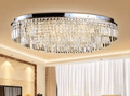 Extra Large Flush Mount Multi - tier Crystal Chandelier Modern Luxury Light Fixture For Living Room/Dining Room/Bedroom - lampmodern