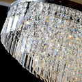 Extra Large Flush Mount Multi - tier Crystal Chandelier Modern Luxury Light Fixture For Living Room/Dining Room/Bedroom - lampmodern