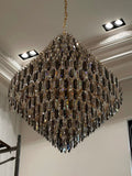 Extra Large Foyer Decorative Crystal Lighting Fixture Living Room Crystal Chandelier For Entryway Staircase - lampmodern