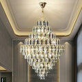 Extra Large Foyer Decorative Crystal Lighting Fixture Living Room Crystal Chandelier For Entryway Staircase - lampmodern