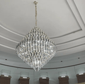 Extra Large Foyer Decorative Crystal Lighting Fixture Living Room Crystal Chandelier For Entryway Staircase - lampmodern