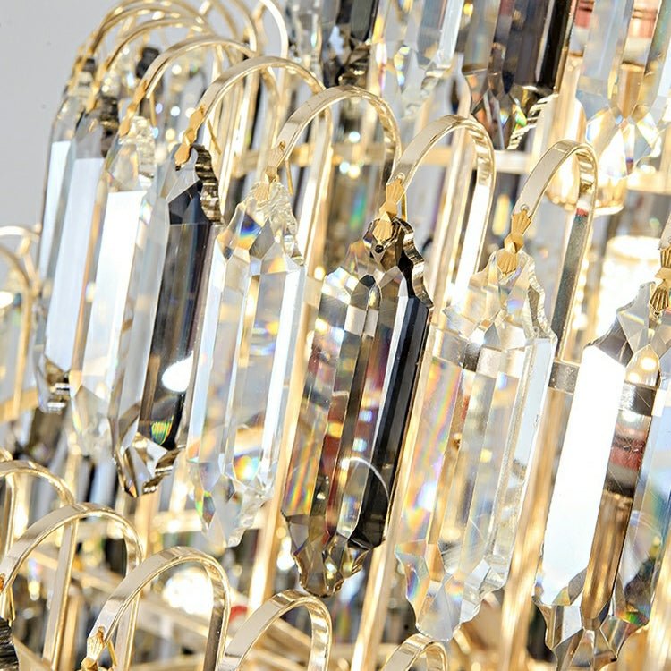 Extra Large Foyer Decorative Crystal Lighting Fixture Living Room Crystal Chandelier For Entryway Staircase - lampmodern
