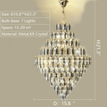 Extra Large Foyer Decorative Crystal Lighting Fixture Living Room Crystal Chandelier For Entryway Staircase - lampmodern