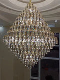 Extra Large Foyer Decorative Crystal Lighting Fixture Living Room Crystal Chandelier For Entryway Staircase - lampmodern