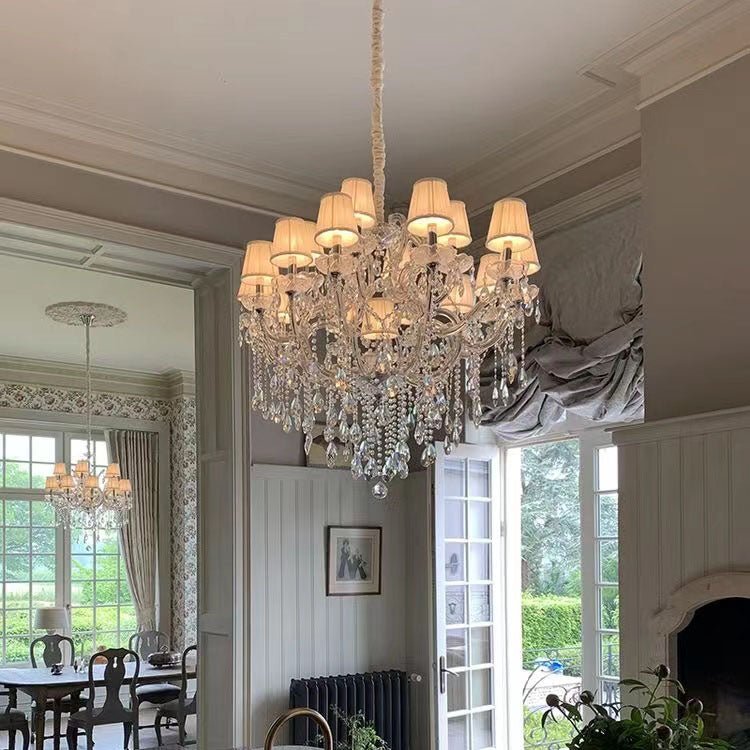 Extra Large Luxury Multi - Tiered Crystal Pendant Chandelier for High - Ceiling Rooms - lampmodern