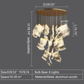 Extra Large Modern Paper Chandelier For Staircase / Foyer Villa Hall Ceiling - lampmodern